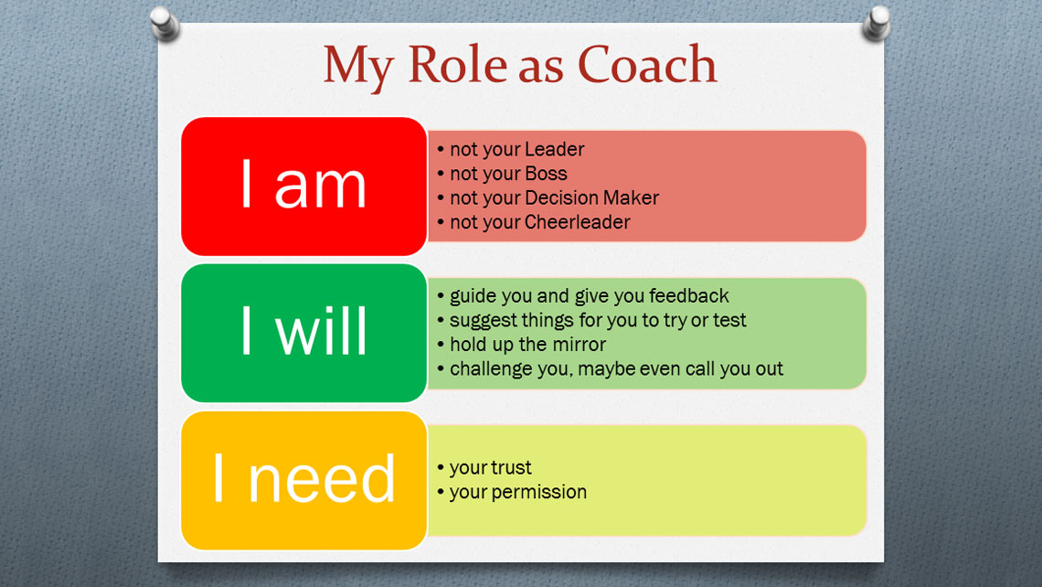 My Role as Coach